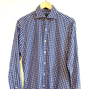 Peter Millar Collection Check Button Down Size M
